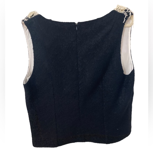 Calvin Klein 205W39NYC Black Vest w Lace Detail- Stunning- NWT! $990 original - Picture 2 of 11